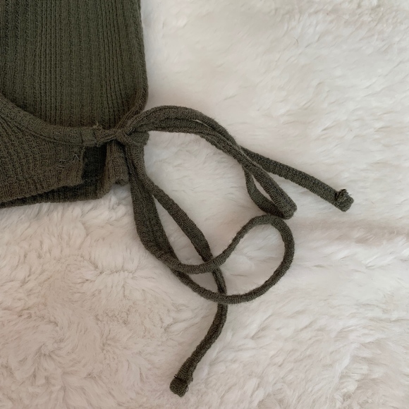 NWOT American Eagle Wrap Front Top - Picture 3 of 6